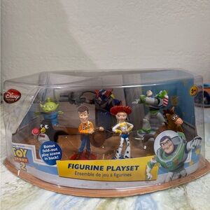 Vintage Disney Pixar Toy Story figurine play set with pullout stage new in box